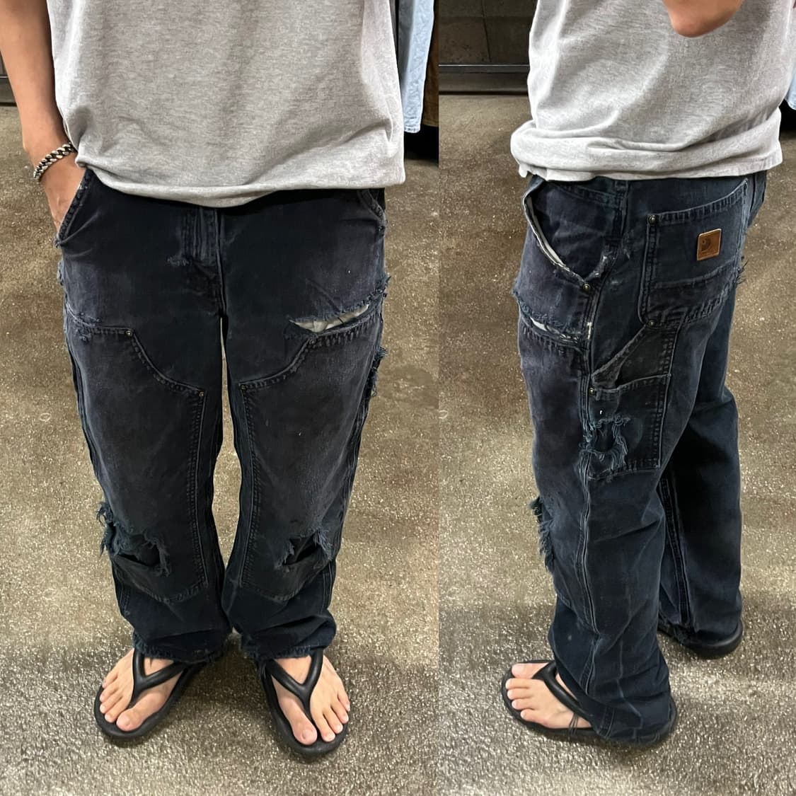 Carhartt 데미지 더블니 워크 팬츠 (30“) 상품이미지9