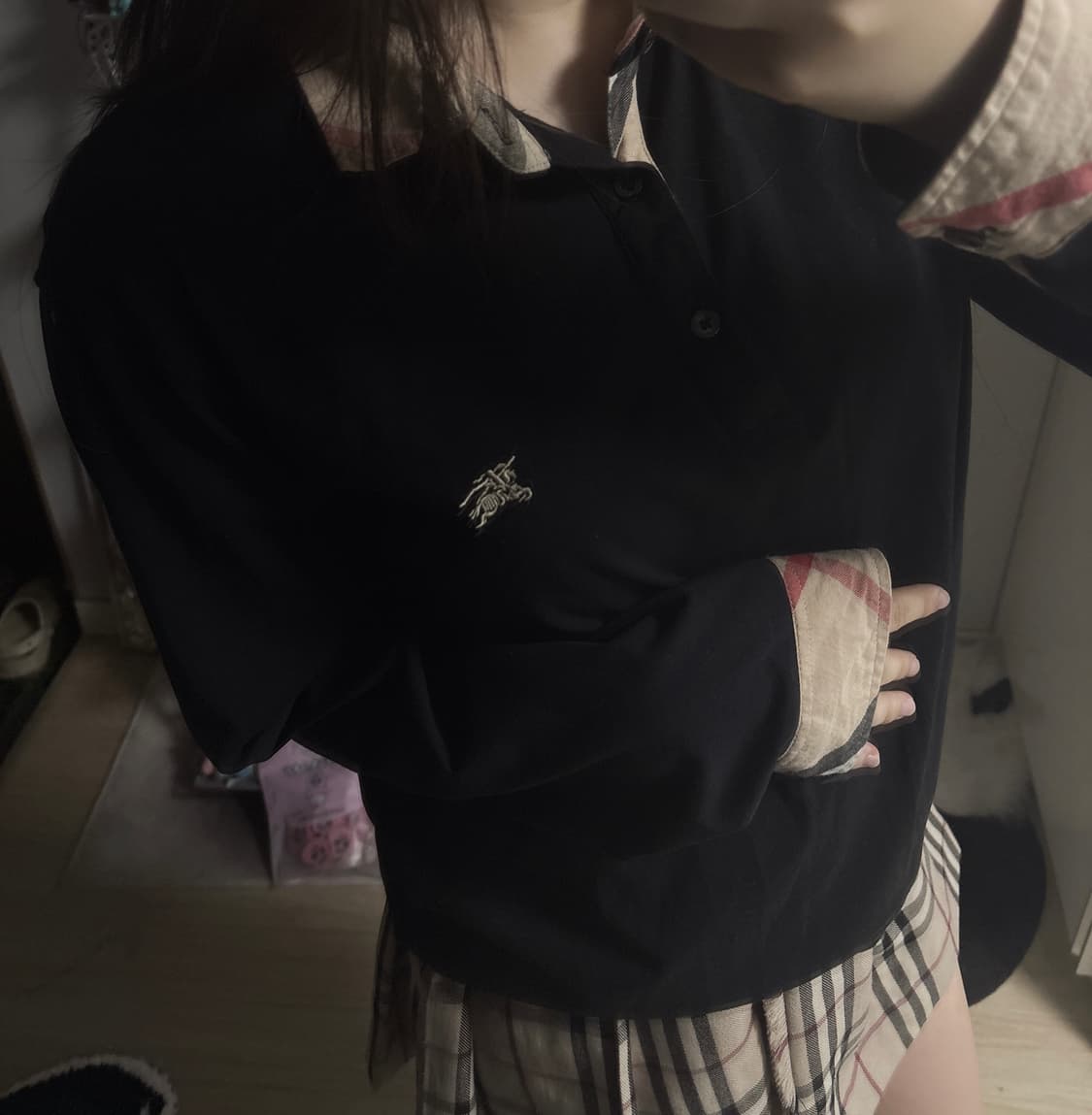버버리 블랙 노바체크 롱슬리브 상품이미지3