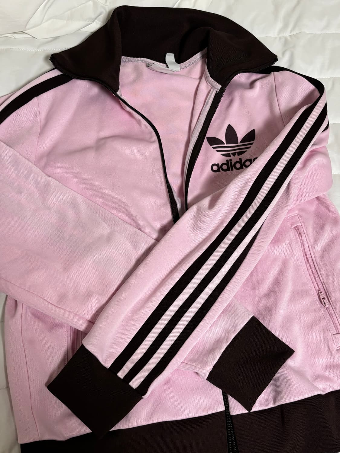 아디다스 베켄바우어 트랙탑 져지 핑크 브라운 S 상품이미지4