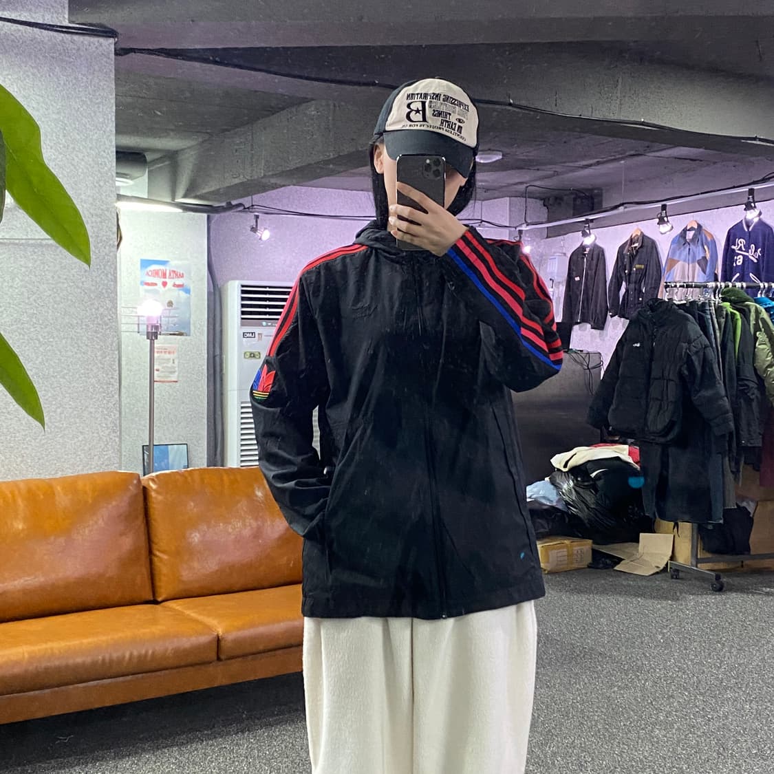 아디다스 오리지널 신형 배색 바람막이 B3122 상품이미지1