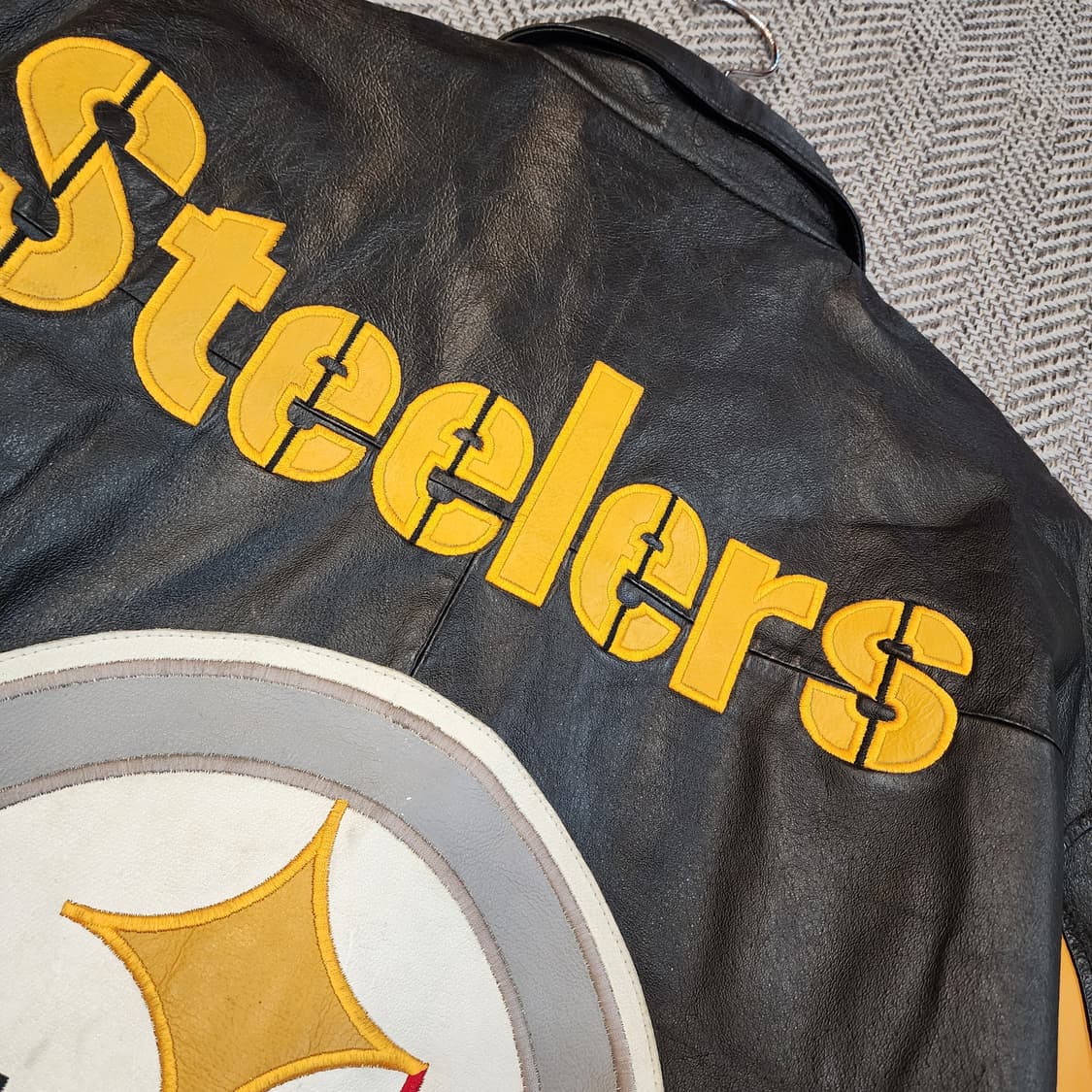 G III 피츠버그 스틸러스 레더 쟈켓 상품이미지3