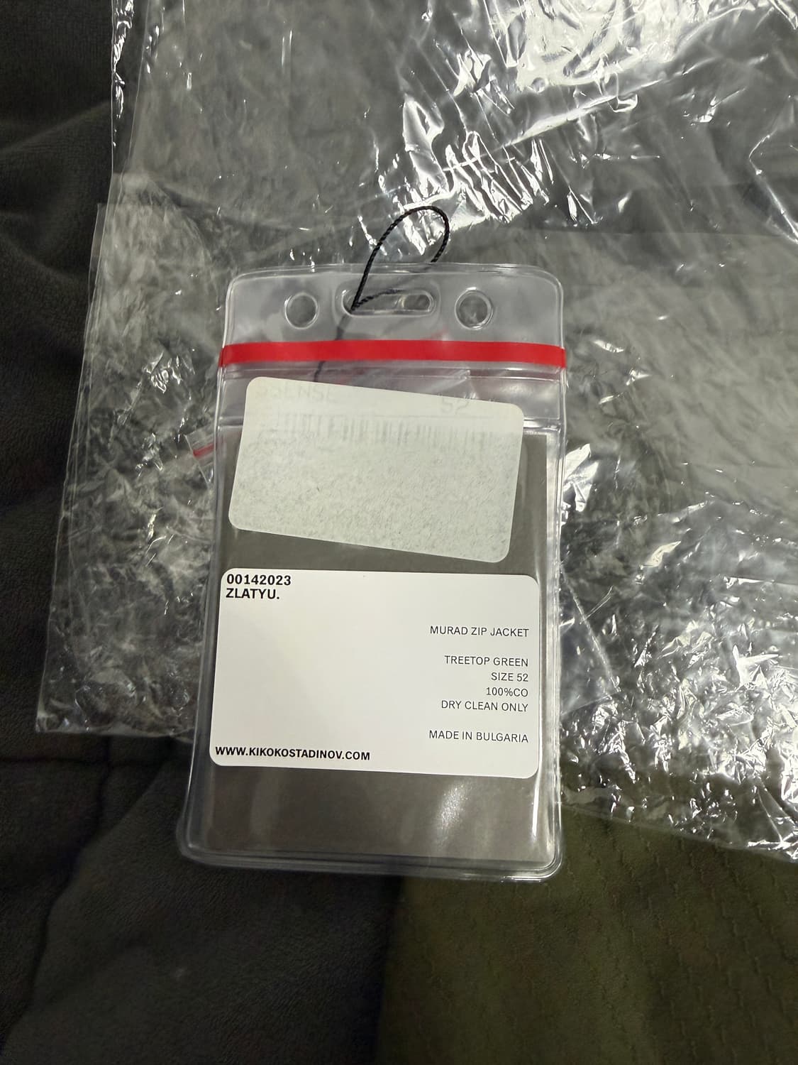 kiko kostadinov 무라드 비대칭 자켓 52 그린 상품이미지5