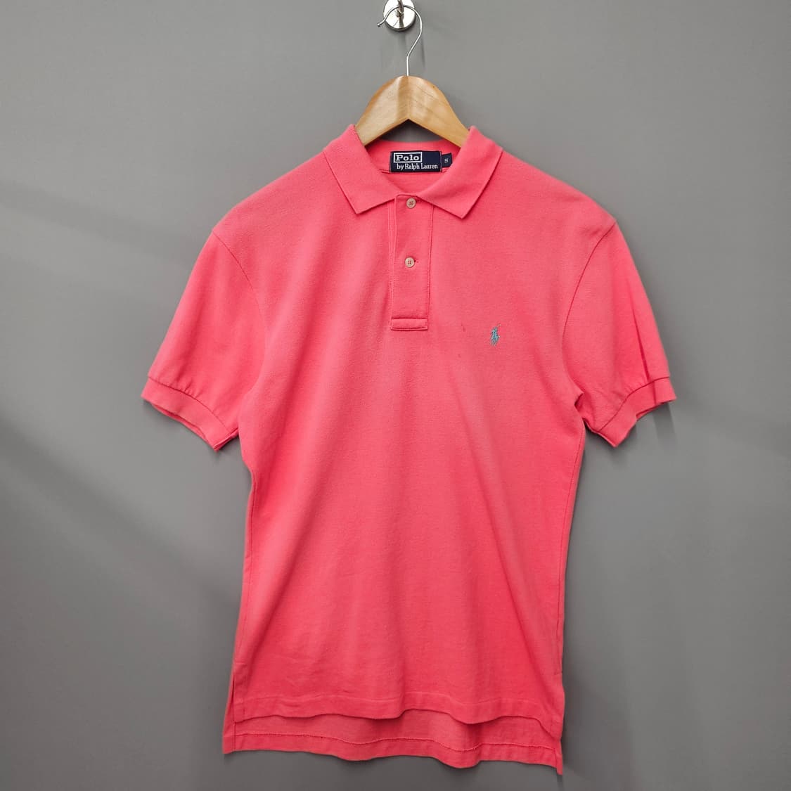 폴로 랄프로렌 포니 코튼 반팔 카라티 핑크 상품이미지1
