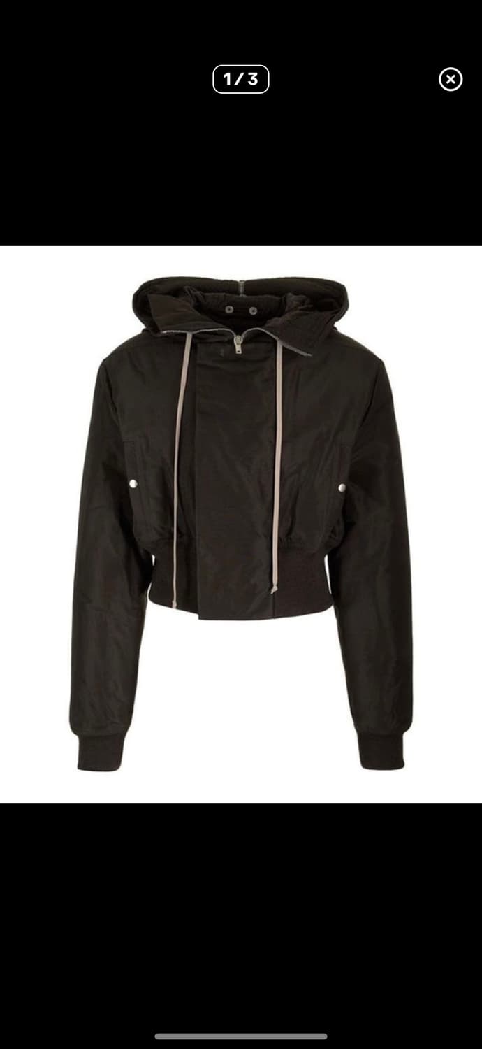 릭오웬스 앨리스 크롭 봄버 결제창 상품이미지1