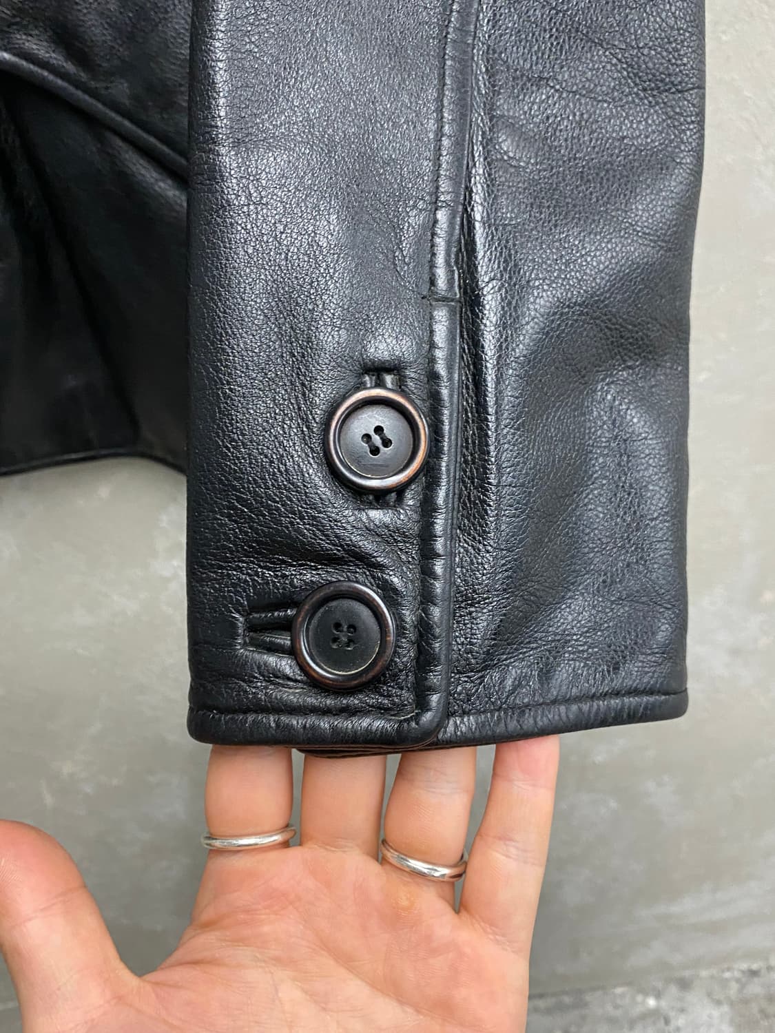 [L-XL] 바나나 리퍼블릭 소가죽 레더 카코트 상품이미지4