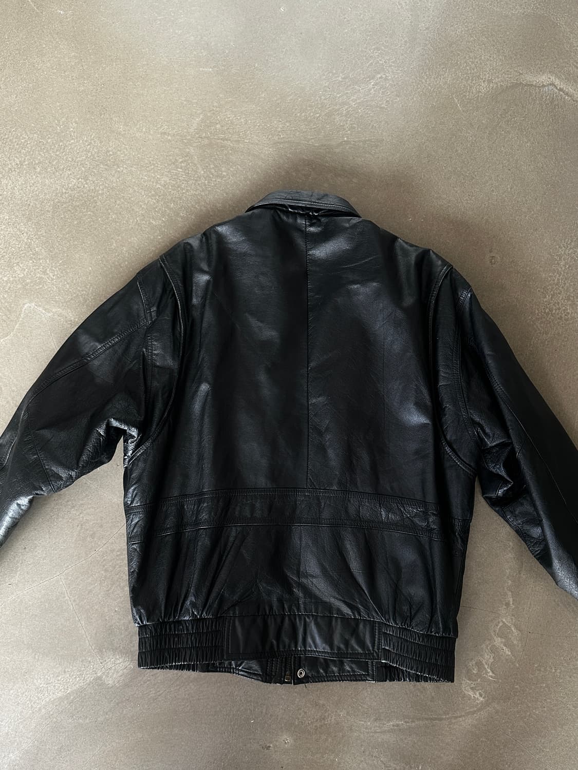 90s 오리지널 카운트다운 레더 블루종 자켓 상품이미지5