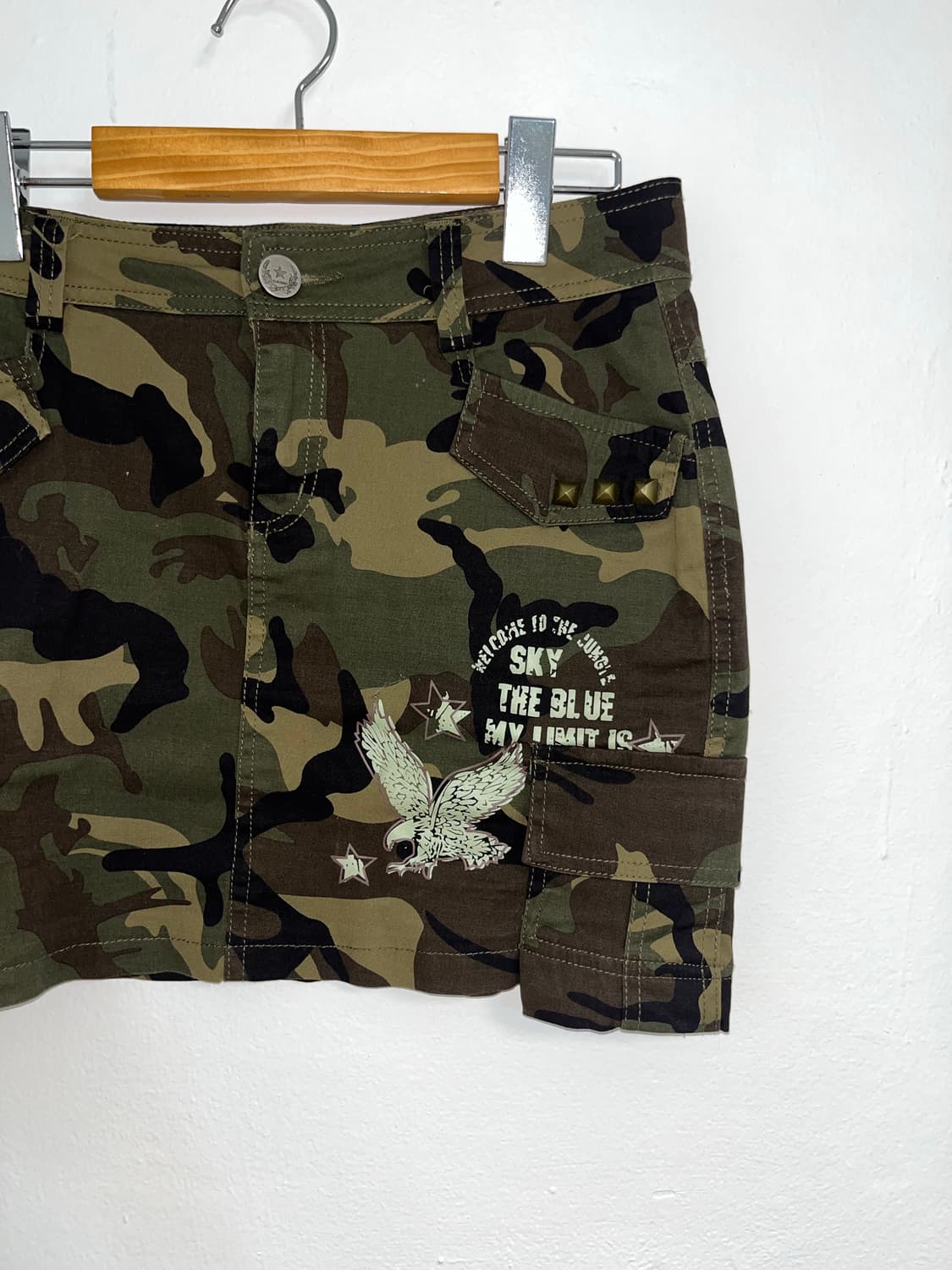 Y2K 카모 스커트 상품이미지2