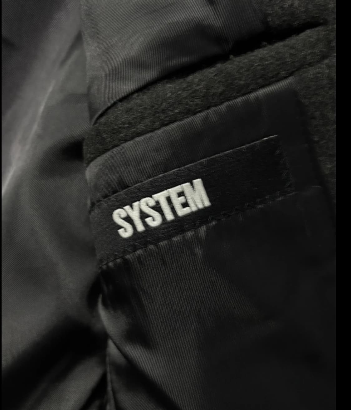 한섬 시스템SYSTEM 블랙 캐시미어 코트 95 상품이미지5