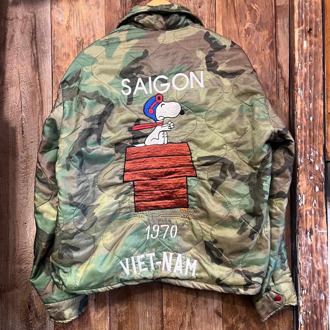 미 오리지널 핸드 자수 카모내피쟈켓 상품이미지4