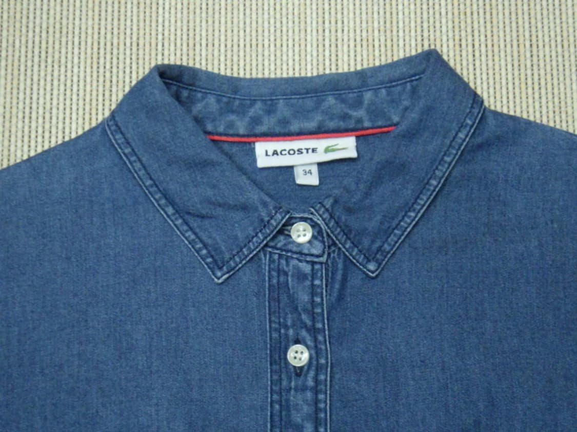 (34/90) LACOSTE 라코스테 여성 데님 긴팔 셔츠 상품이미지7