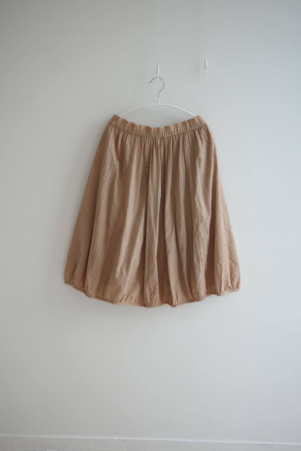 ICHIOKU 
• 진베이지  코튼 롱 스커트 상품이미지4