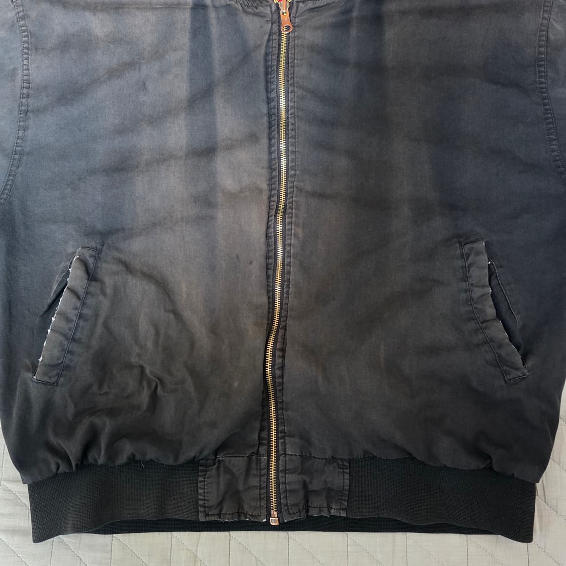 [XL] 90s 빈티지 말보로 리버시블 봄버 자켓 블랙/레드 트래쉬드 상품이미지6