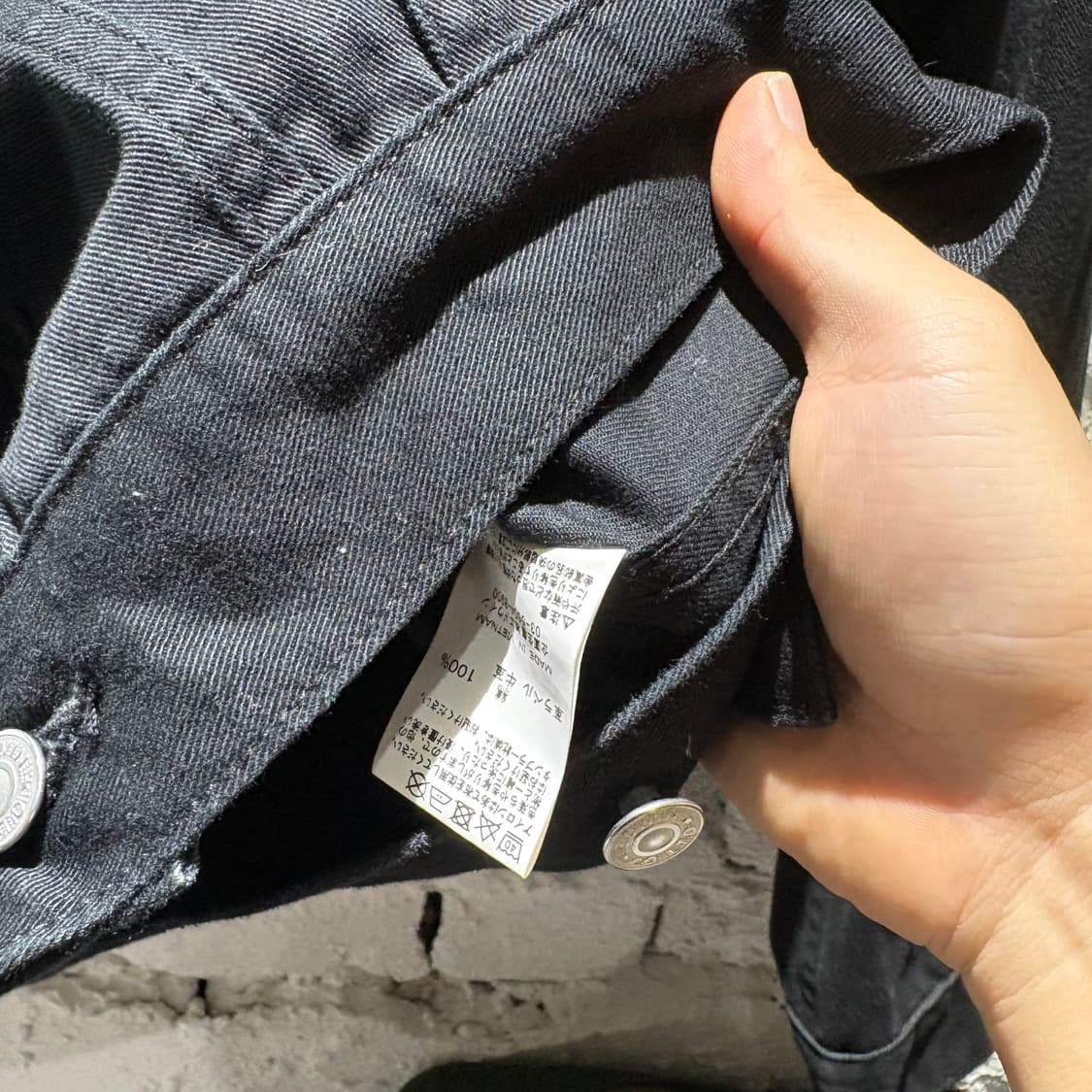 EDWIN 빈티지 블랙 트러커자켓  상품이미지10