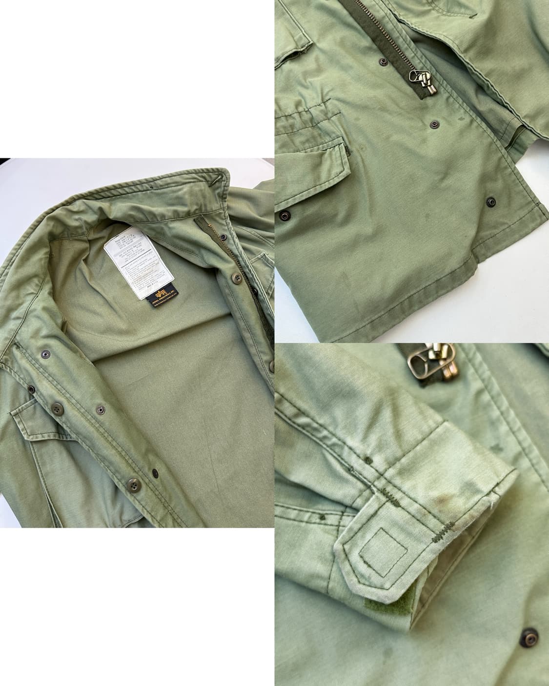 알파인더스트리 90s U.S 아미 타입 M-65 필드 자켓 상품이미지8