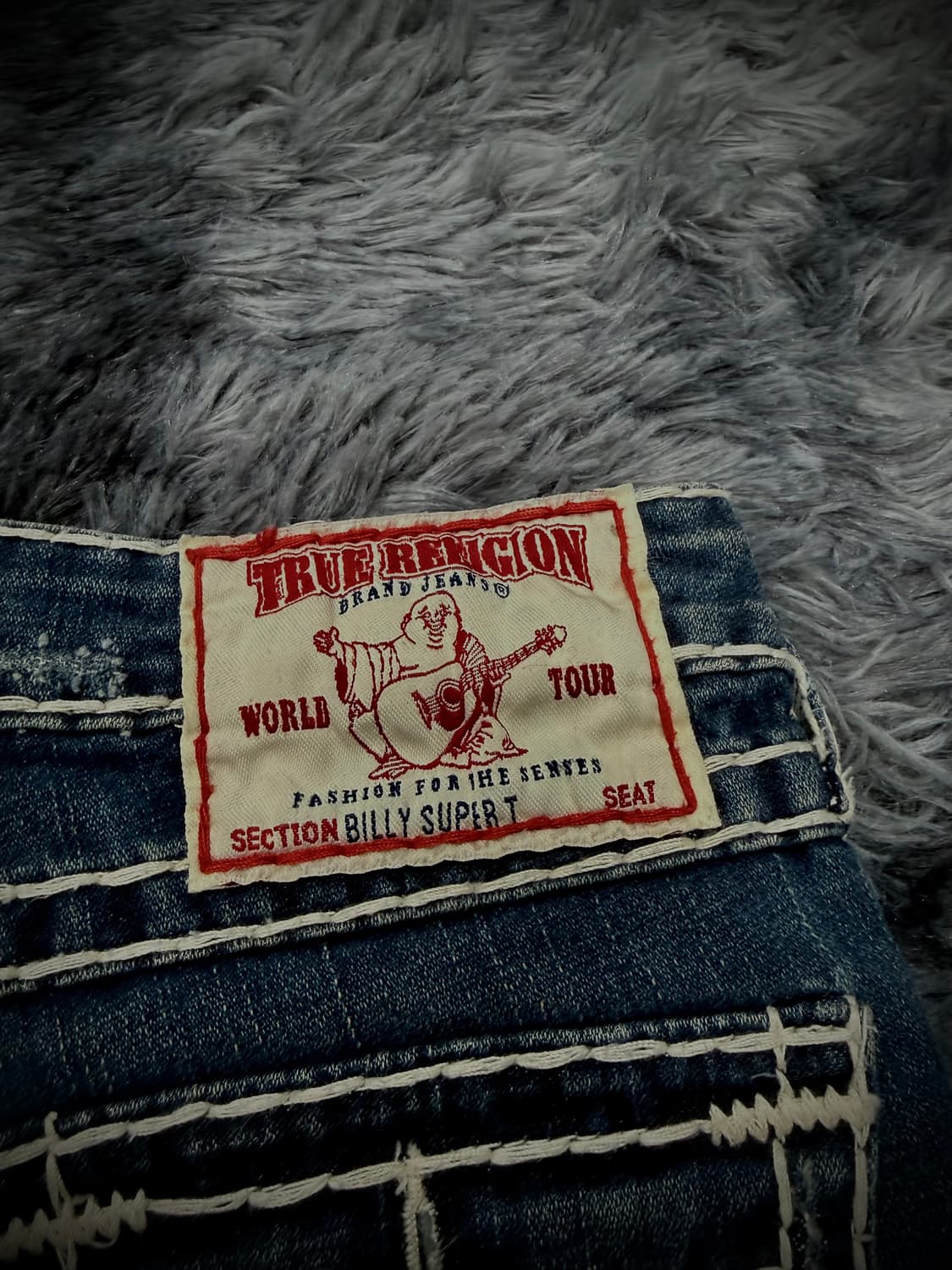 True Religion 화이트 스티치 데님 숏팬츠 상품이미지7