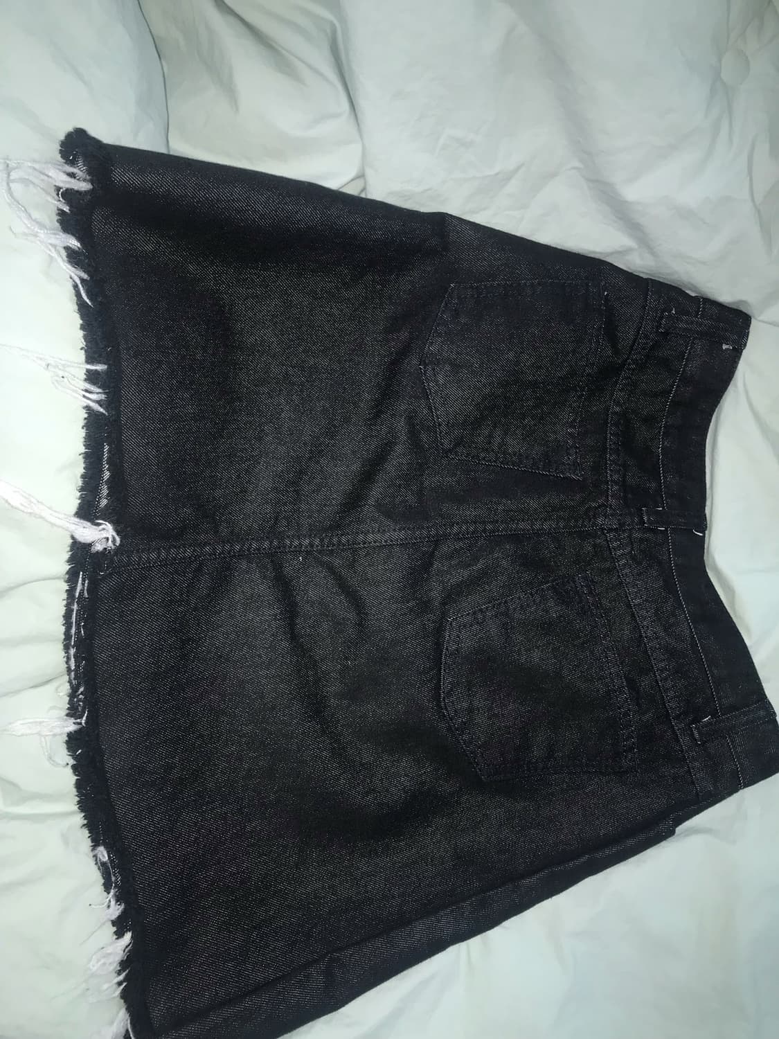 애니원모어 흑청 a라인 스커트 상품이미지5