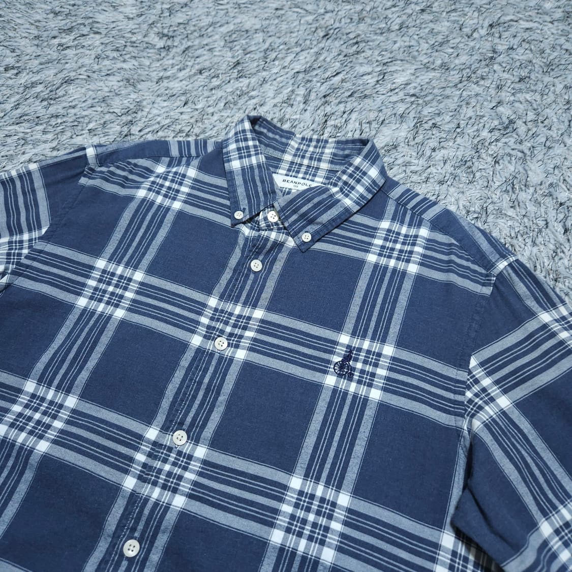 빈폴)105 남자 체크남방셔츠 / 왕눈이샵 상품이미지4