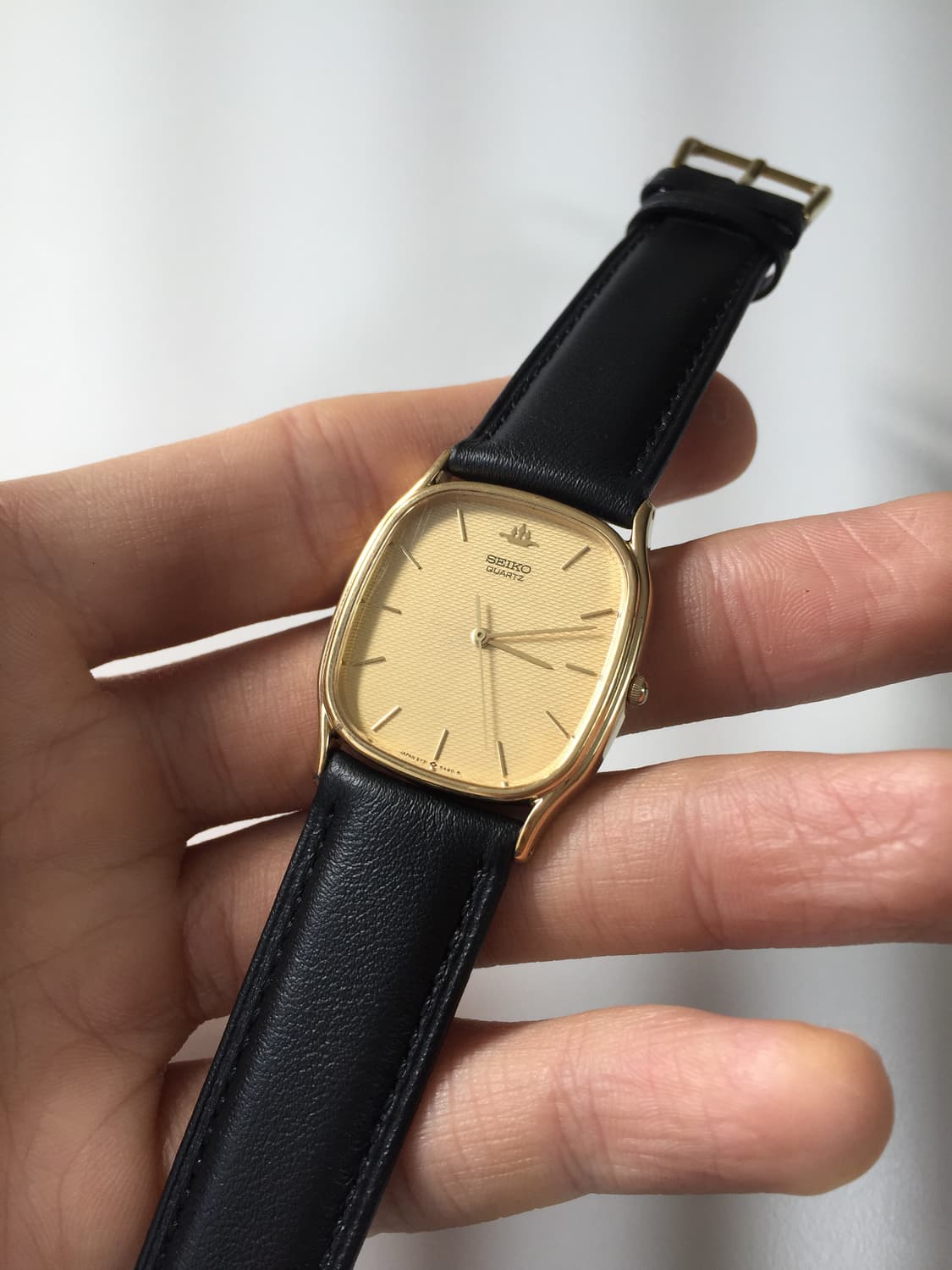 90s seiko gold 3d dial quartz 상품이미지5