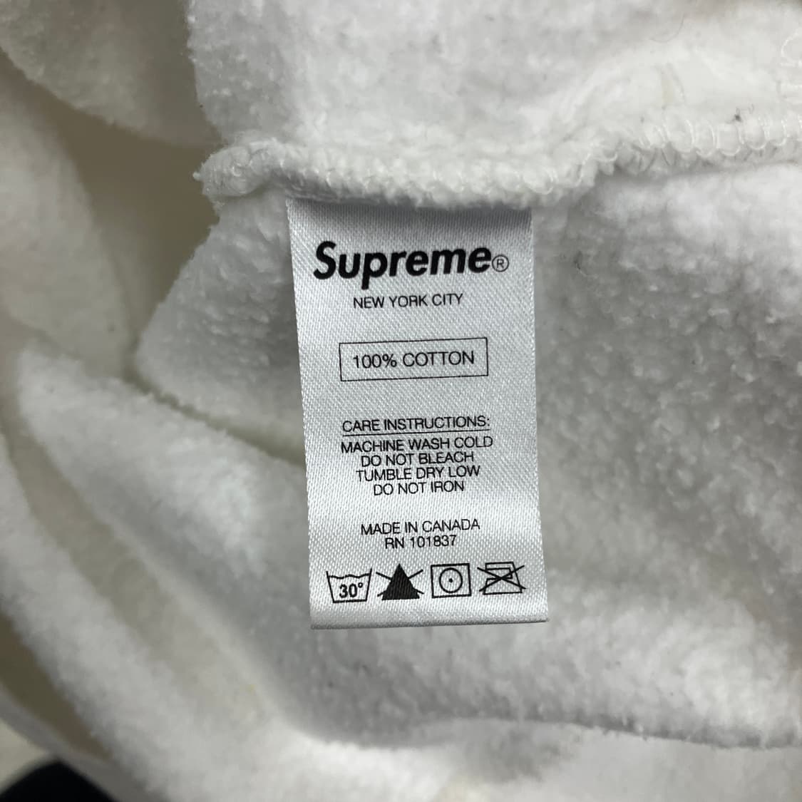 슈프림 16ss 코너 라벨 후드 스웨트셔츠 L 상품이미지9