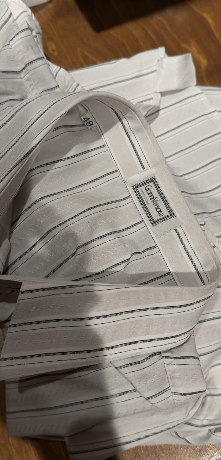 Gianni Versace white stripe shirt 상품이미지3