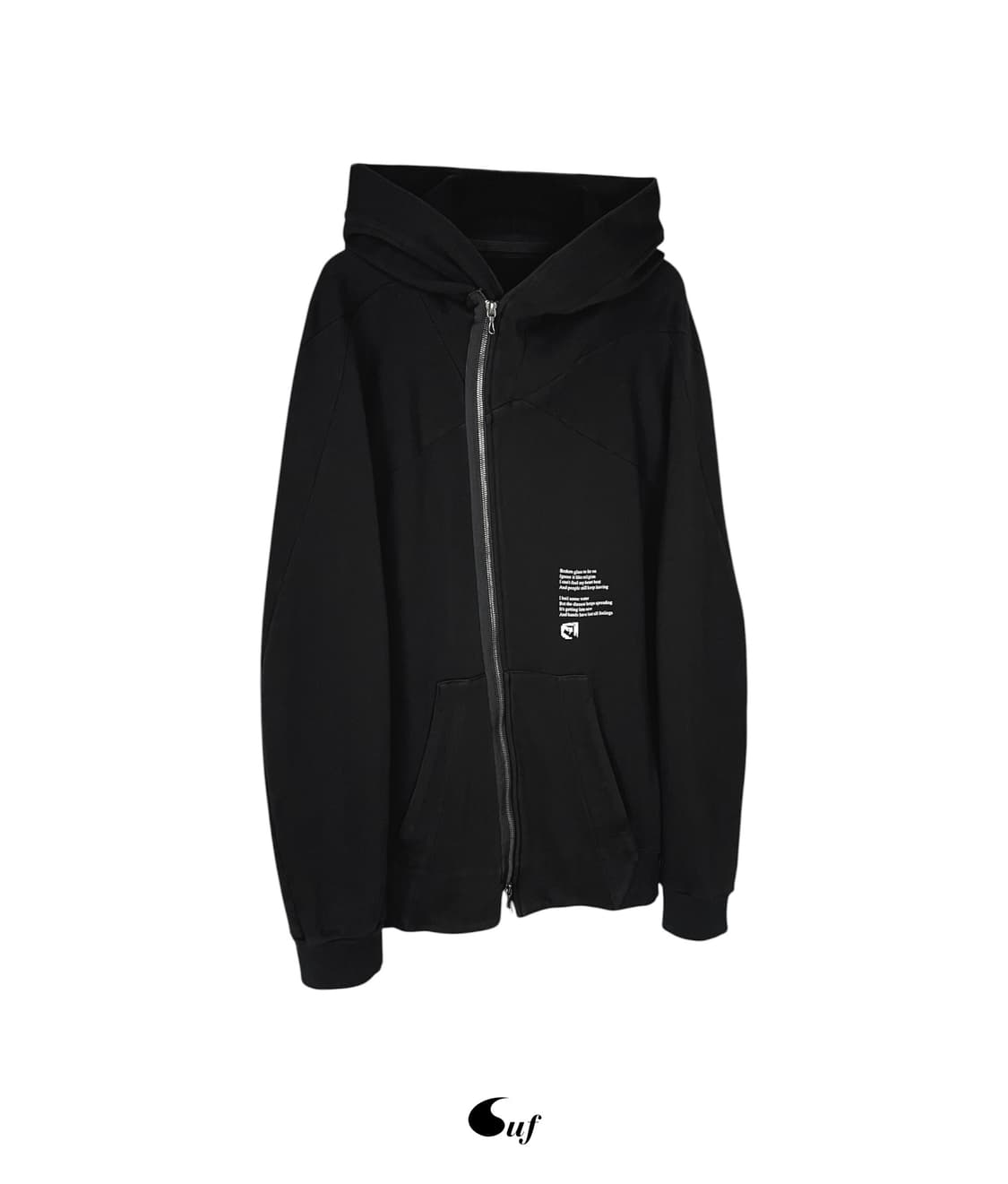 deconstructed full zip hoodie 상품이미지1
