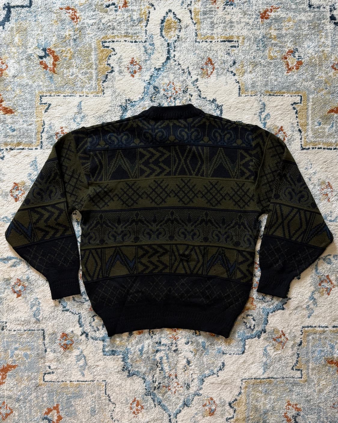 Japanese 올드스쿨 패턴 니트 스웨터 상품이미지5