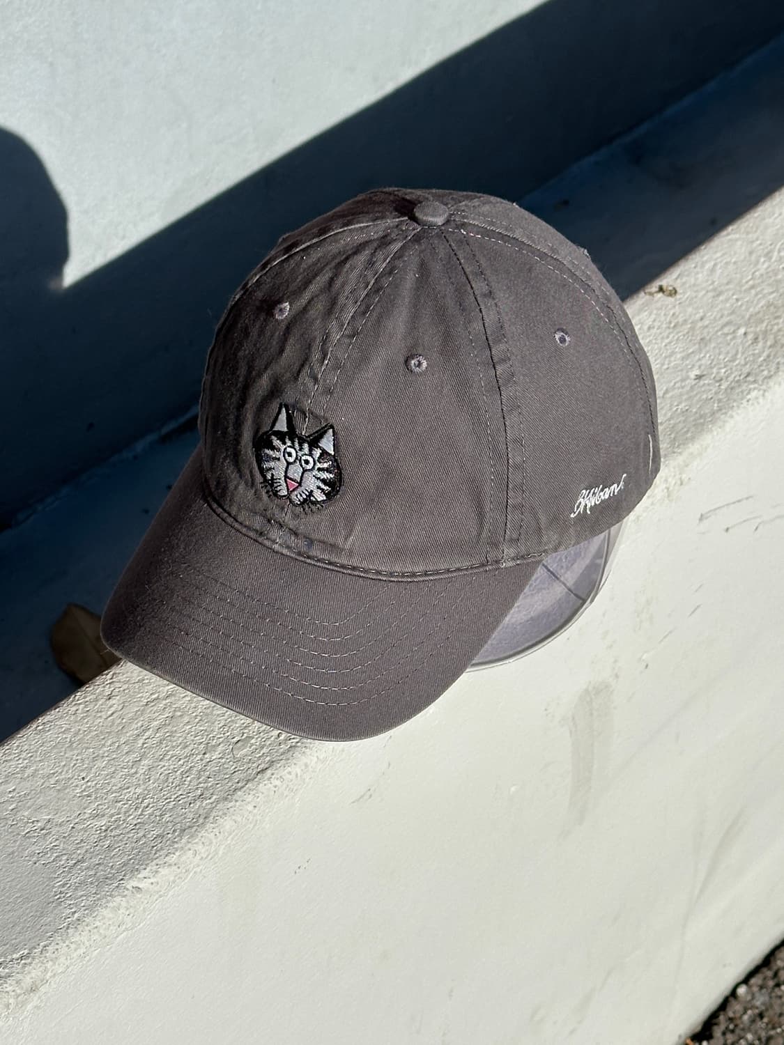 [M-L] 크레이지 셔츠 고양이 로고 볼캡 모자 상품이미지2