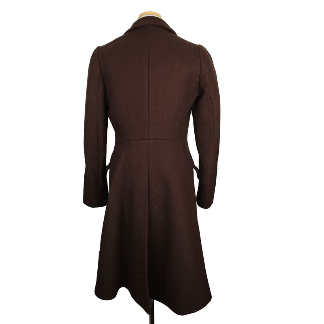프라다 초코브라운 버진울 엠보 롱코트(마른66) 상품이미지3