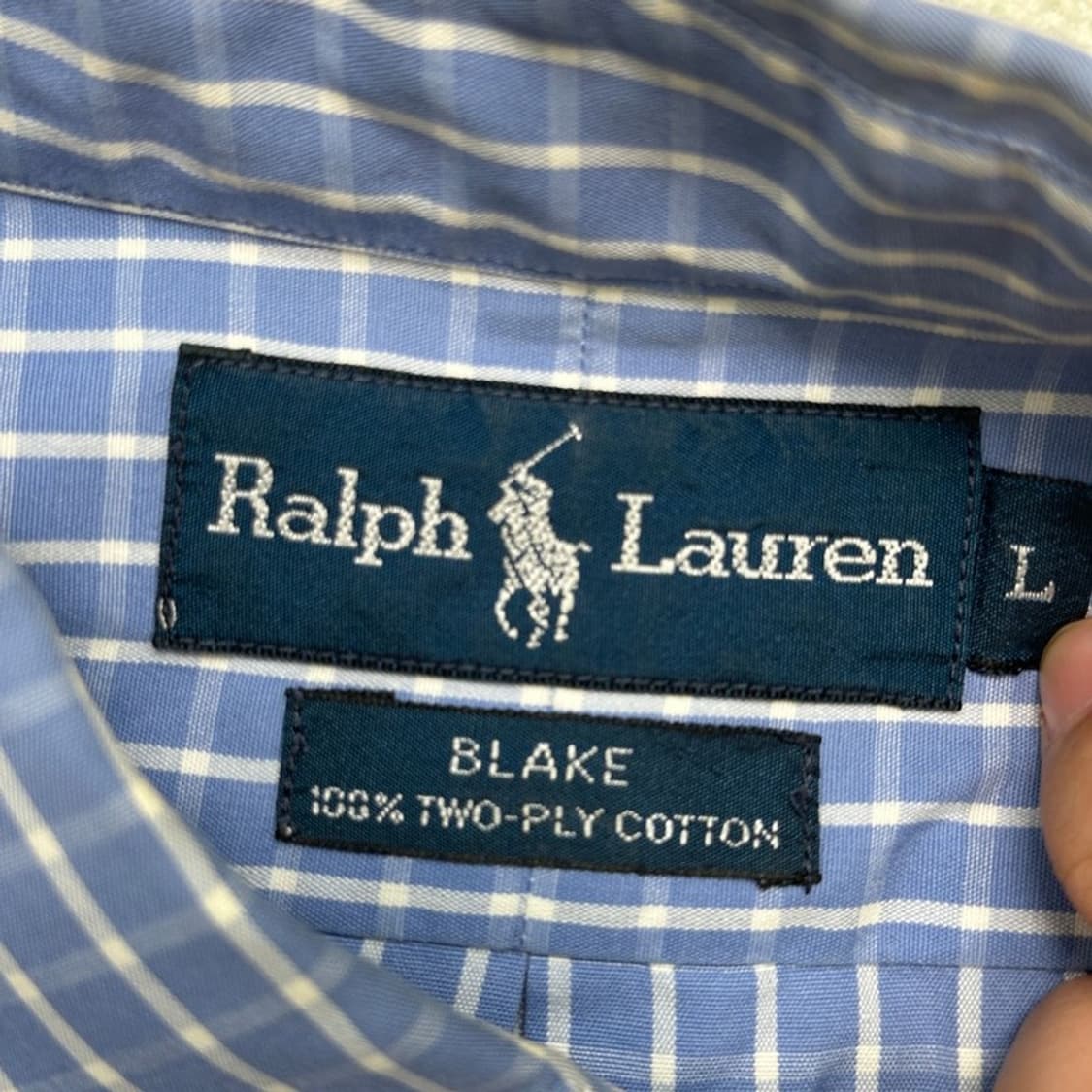 POLO RALPH LAUREN 블레이크 체크 셔츠 L 상품이미지7