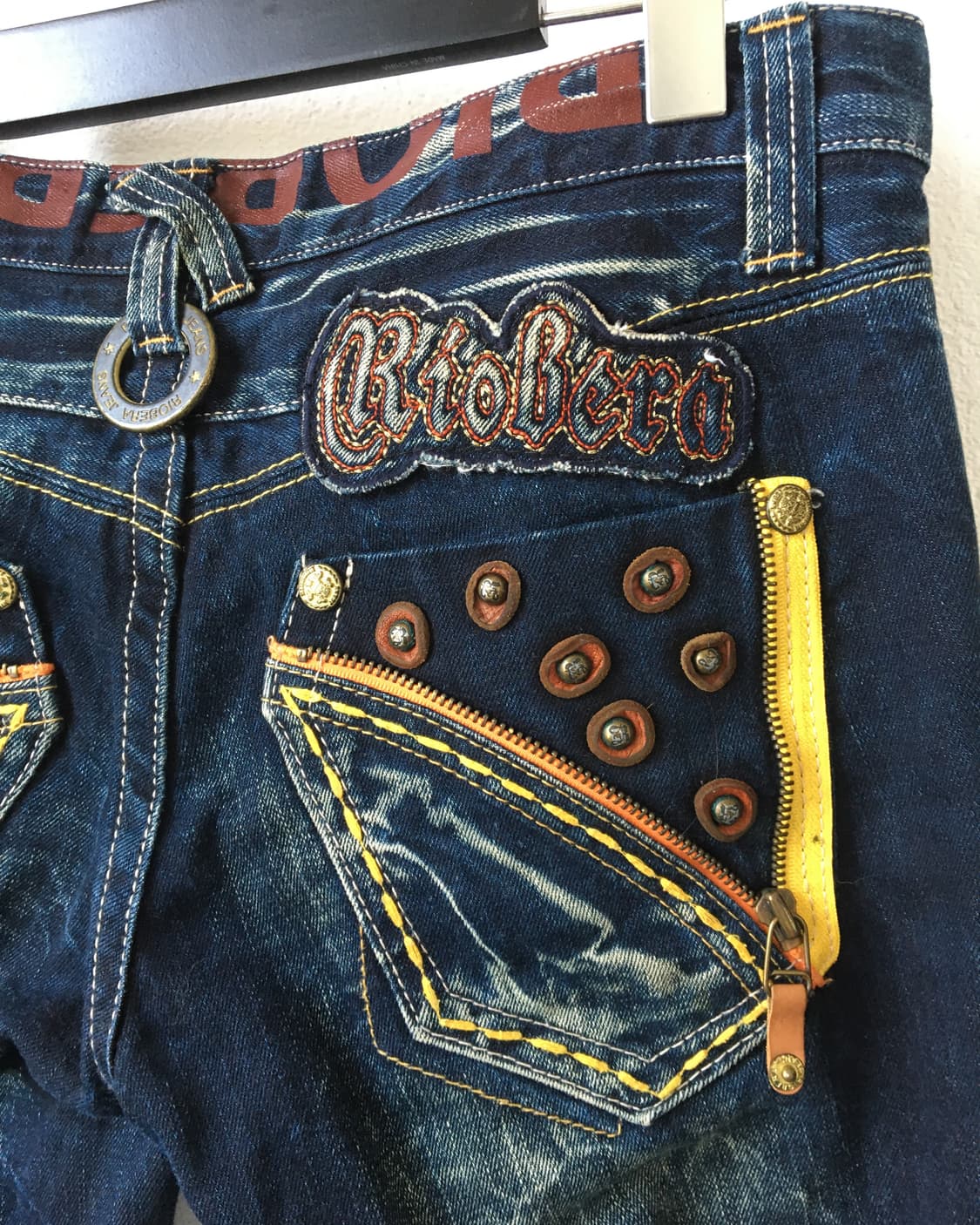 Back pocket point denim pants 상품이미지7