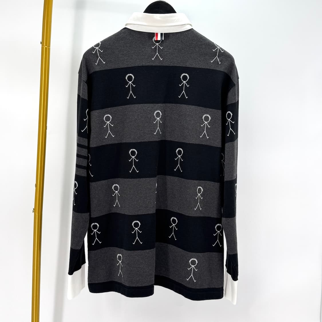 [4사이즈] 톰브라운 사선 PK 긴팔 카라티 티셔츠 (MJP073E) 상품이미지3