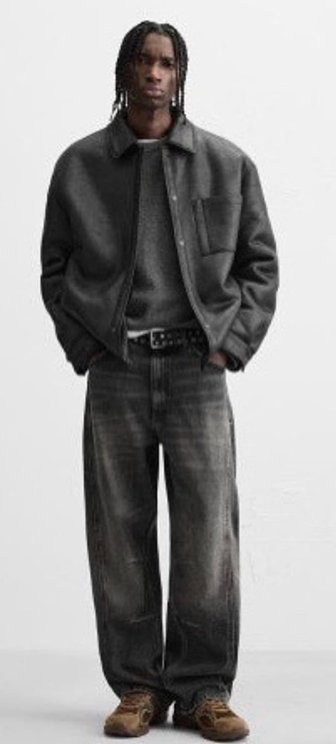 자라 가죽자켓 블랙 판매합니다 상품이미지1