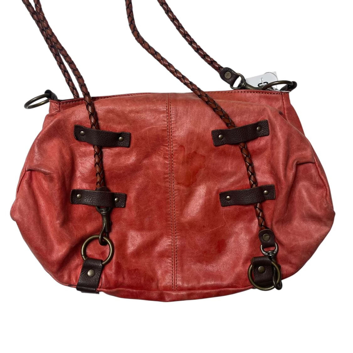cuir jouer cube 레드 레더 백 상품이미지5