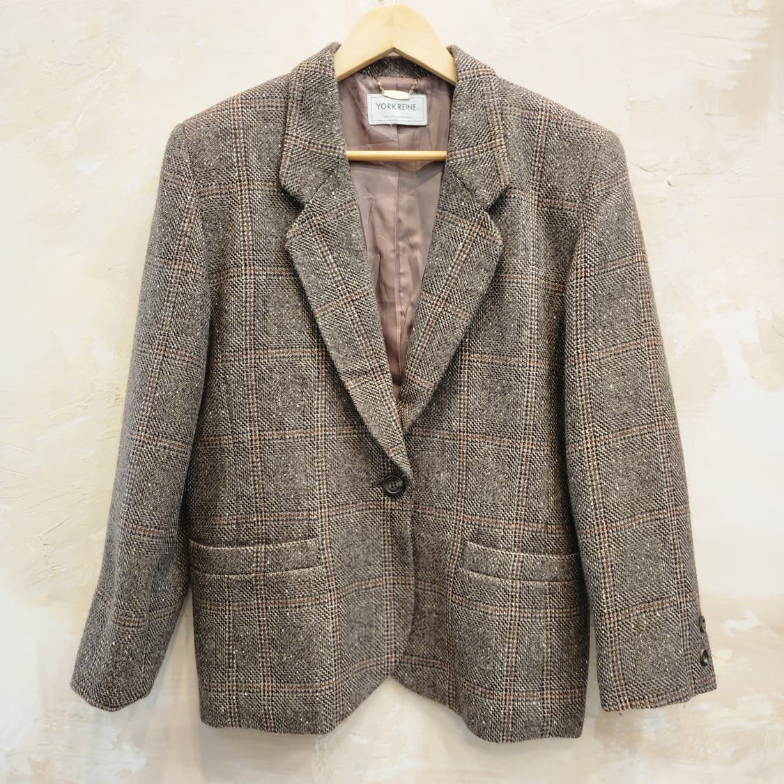 체크 울자켓 일본의류  상품이미지1