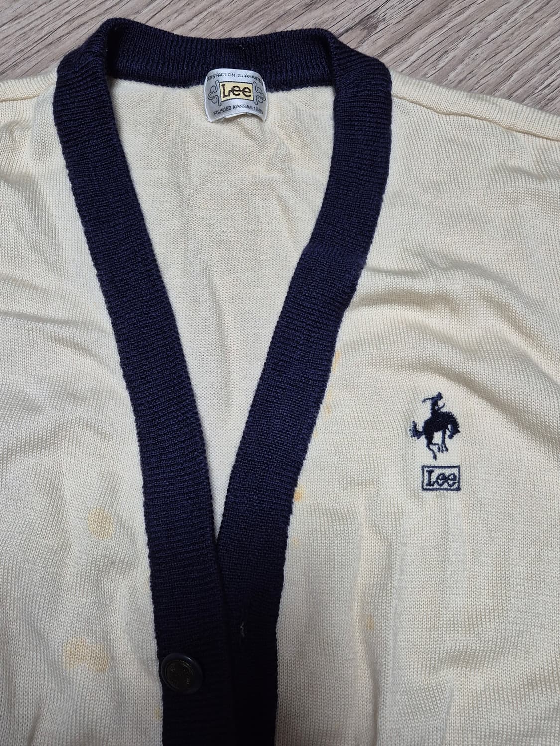 90s 빈티지 lee 울 가디건 상품이미지2