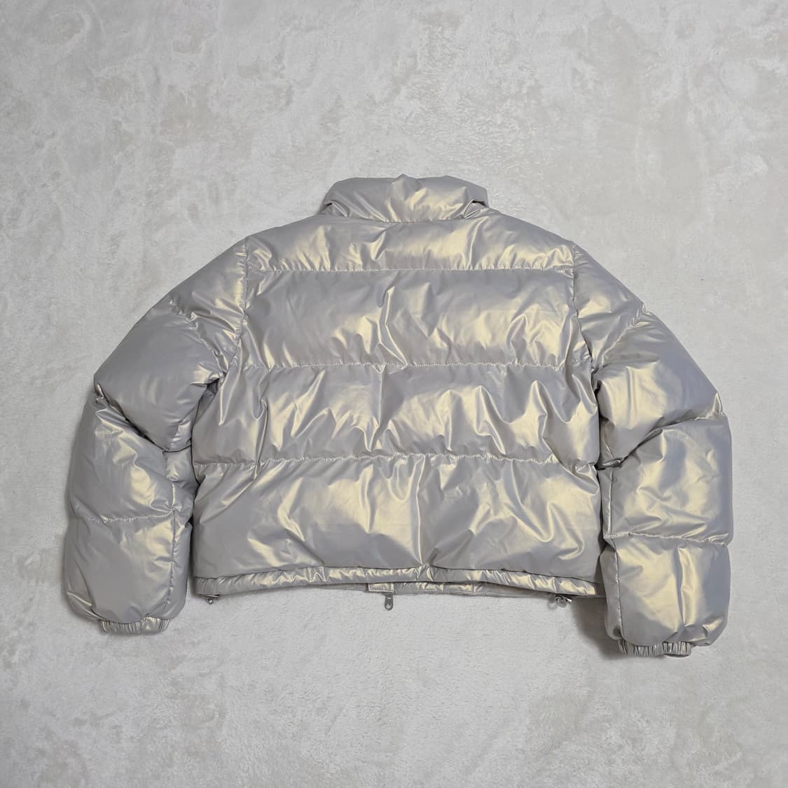 (F)여성 비터쉘즈 글로시 크롭 푸퍼 패딩 상품이미지3