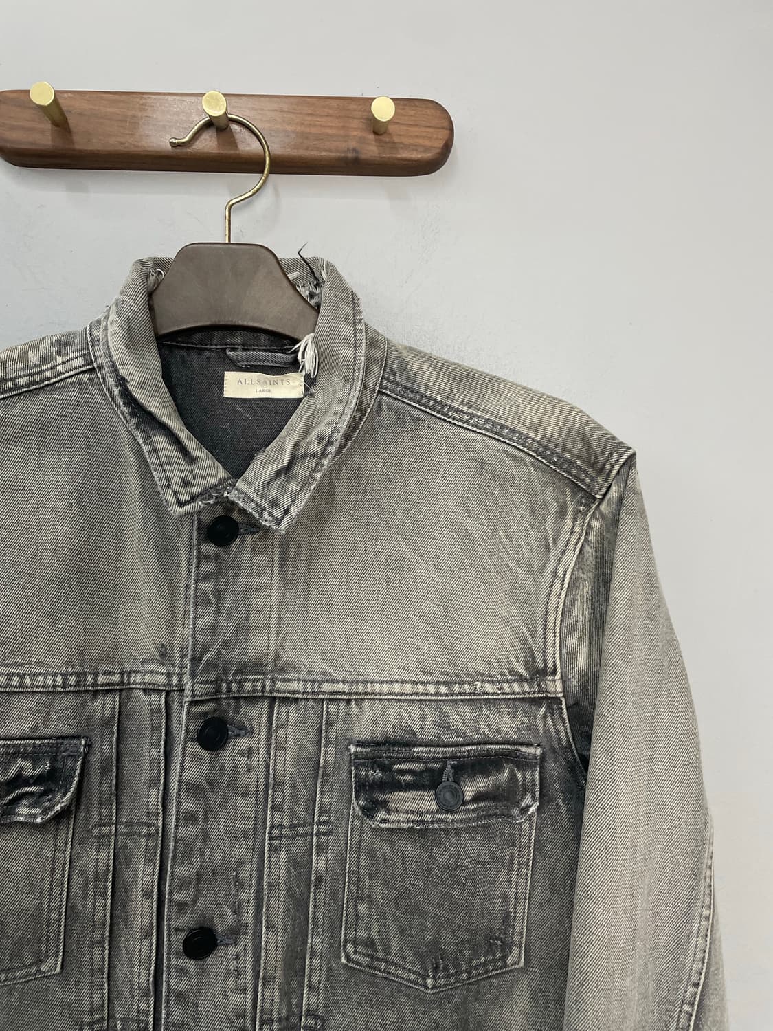 올세인츠 디테일 워싱 데님 트러커 자켓 H2248 상품이미지3
