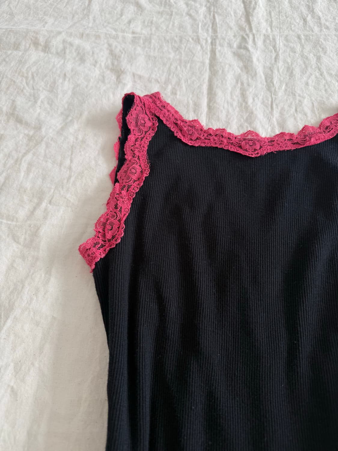 딱붙 갸루 00‘s y2k 골지 슬리브리스 상품이미지6