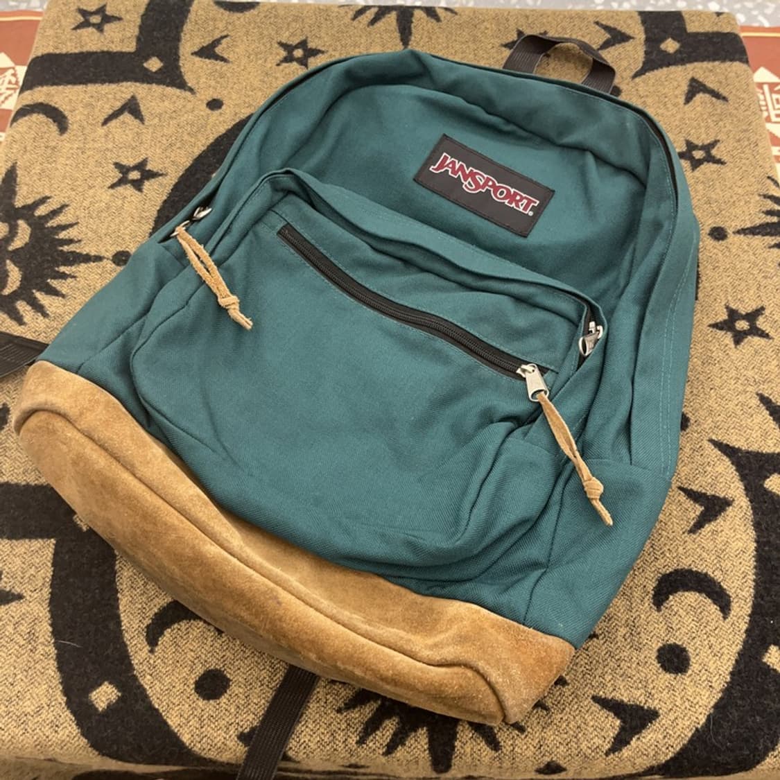 잔스포츠 Y2K 00's 스웨이드 그린 백팩 C08597 상품이미지3