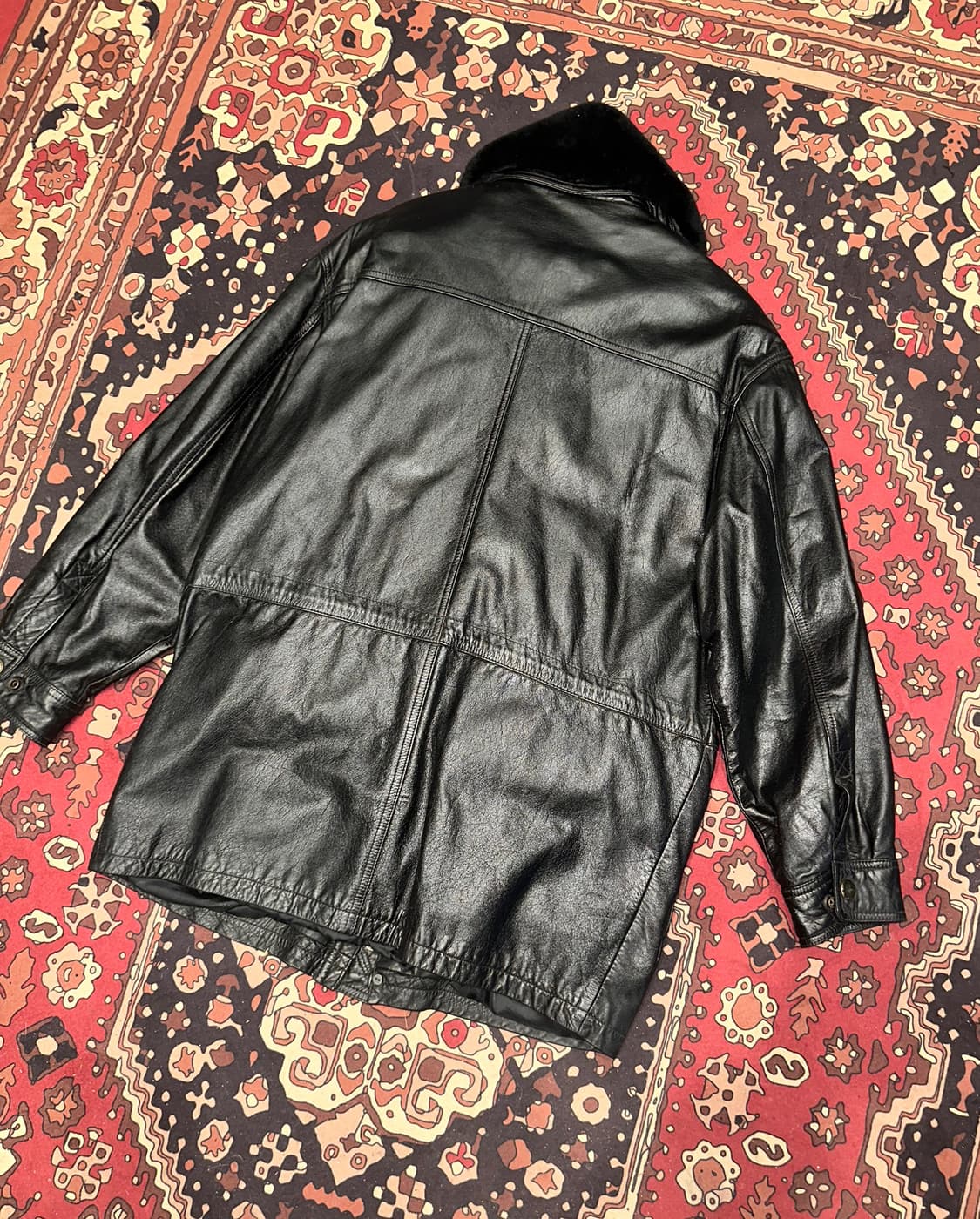 ( L-XL ) 가죽코트 가죽카코트 레더자켓 소가죽자켓 양가죽자켓 상품이미지5