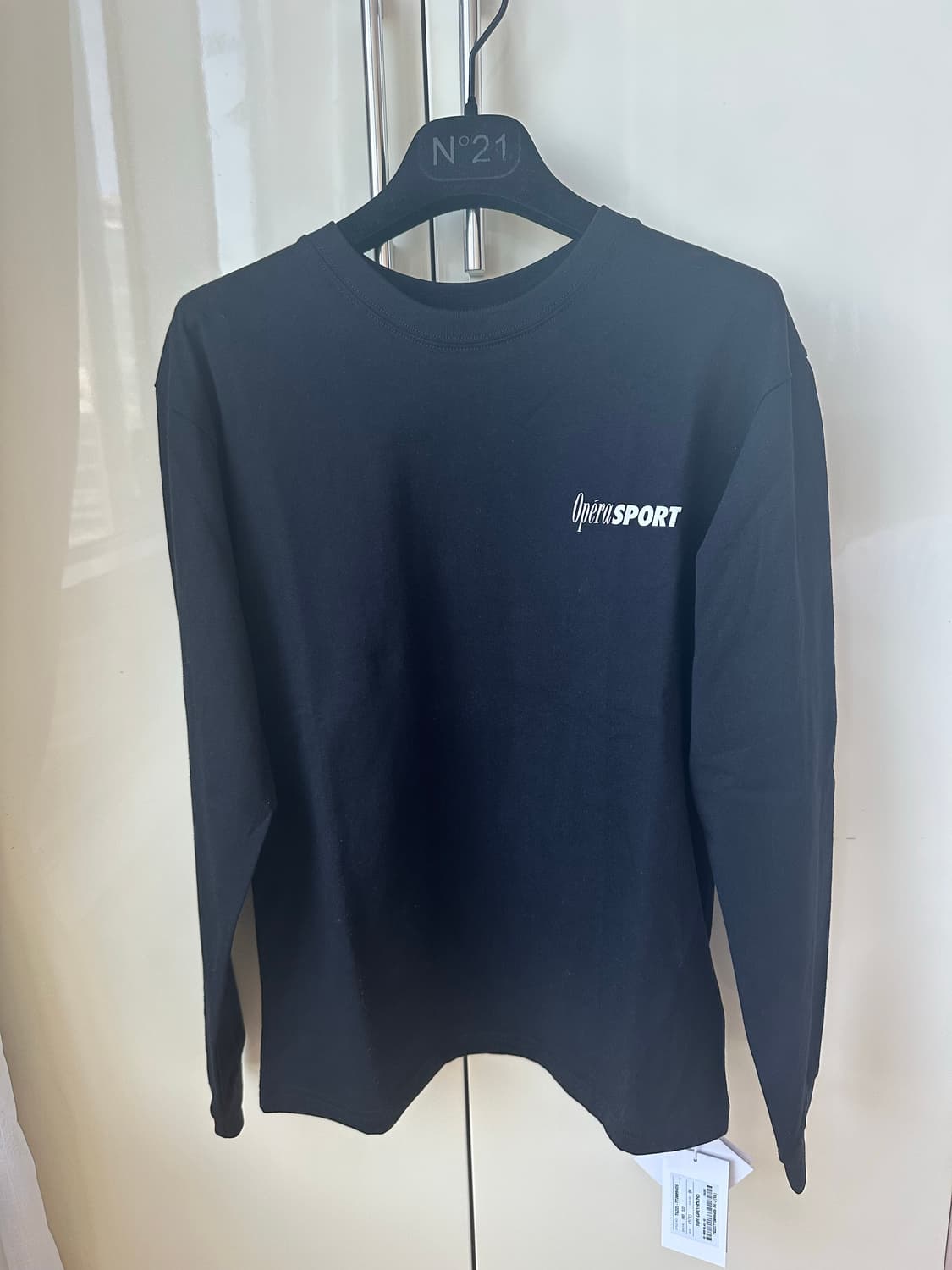 오페라 스포츠 긴팔 티셔츠 블랙 XS (택달린 신제품) 상품이미지3