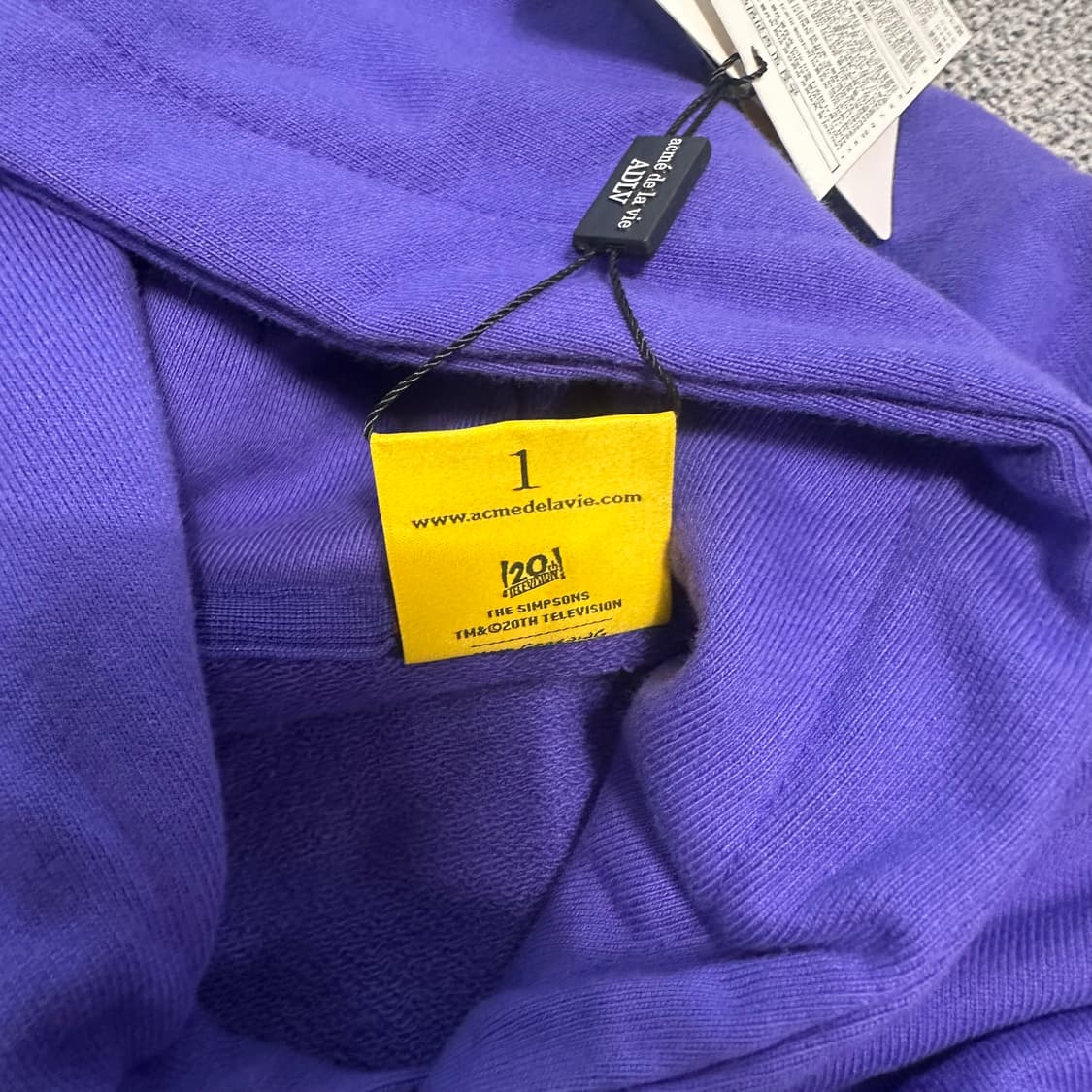 심슨 바트맨 보라 후드티 상품이미지4