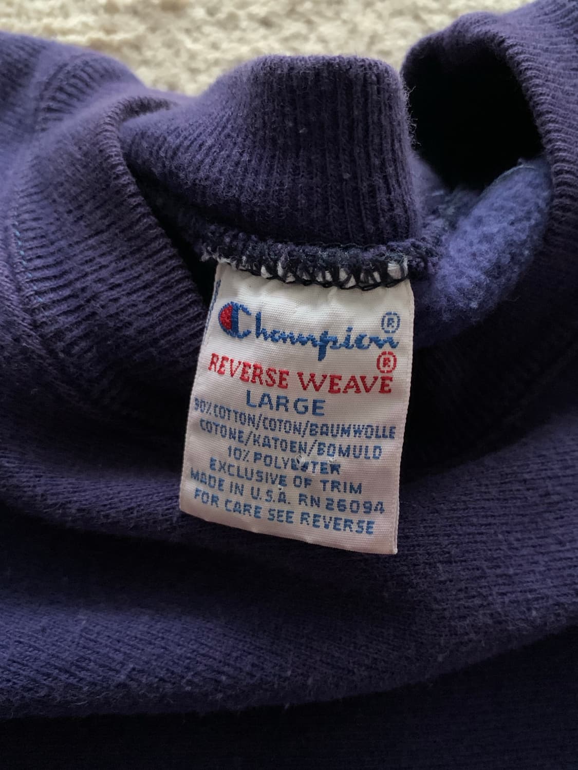 90s 챔피온 리버스위브 패디드 스웻셔츠 상품이미지3