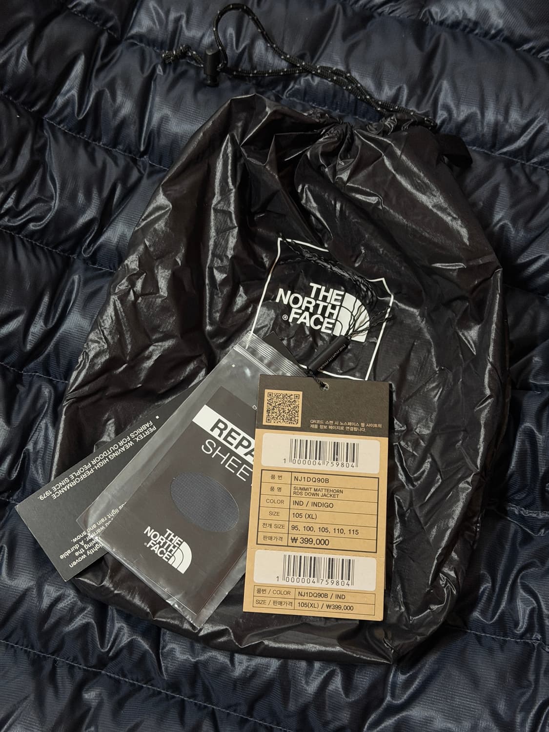 24FW 노스페이스 마테호른 인디고 XL 상품이미지3