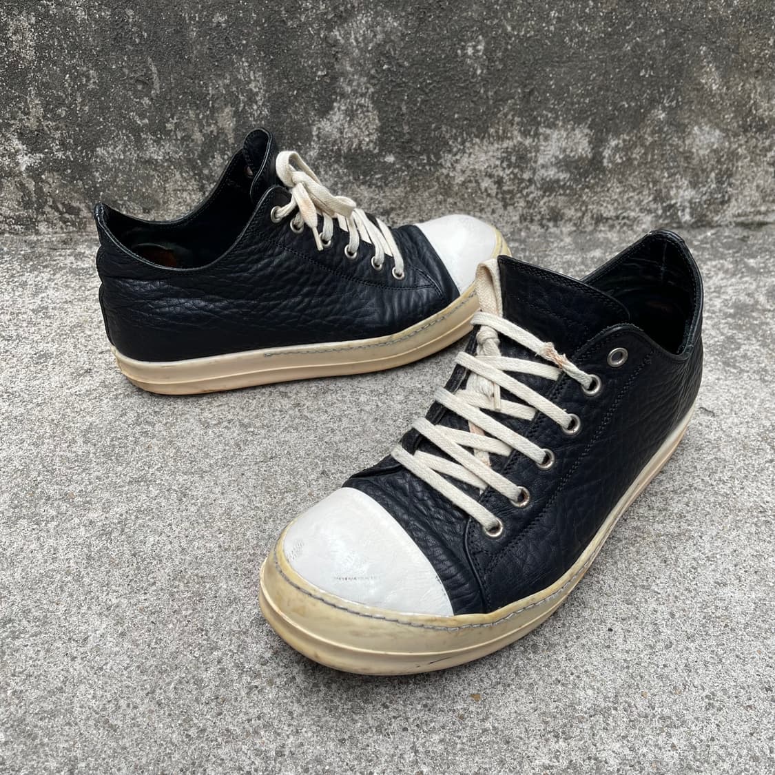 [40] RICK OWENS SS2015 레더 라몬즈 로우 상품이미지3