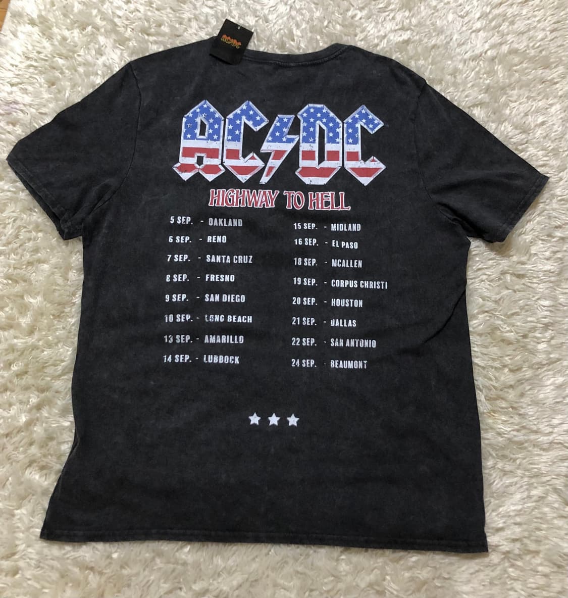 AC/DC 반팔 티셔츠 새상품 하드락 acdc 상품이미지1