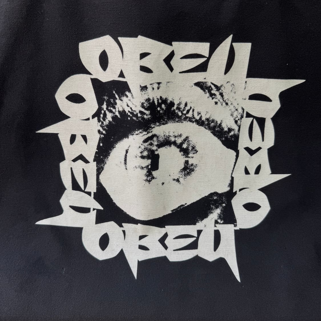 오베이 로고 캔버스 토트백 상품이미지5