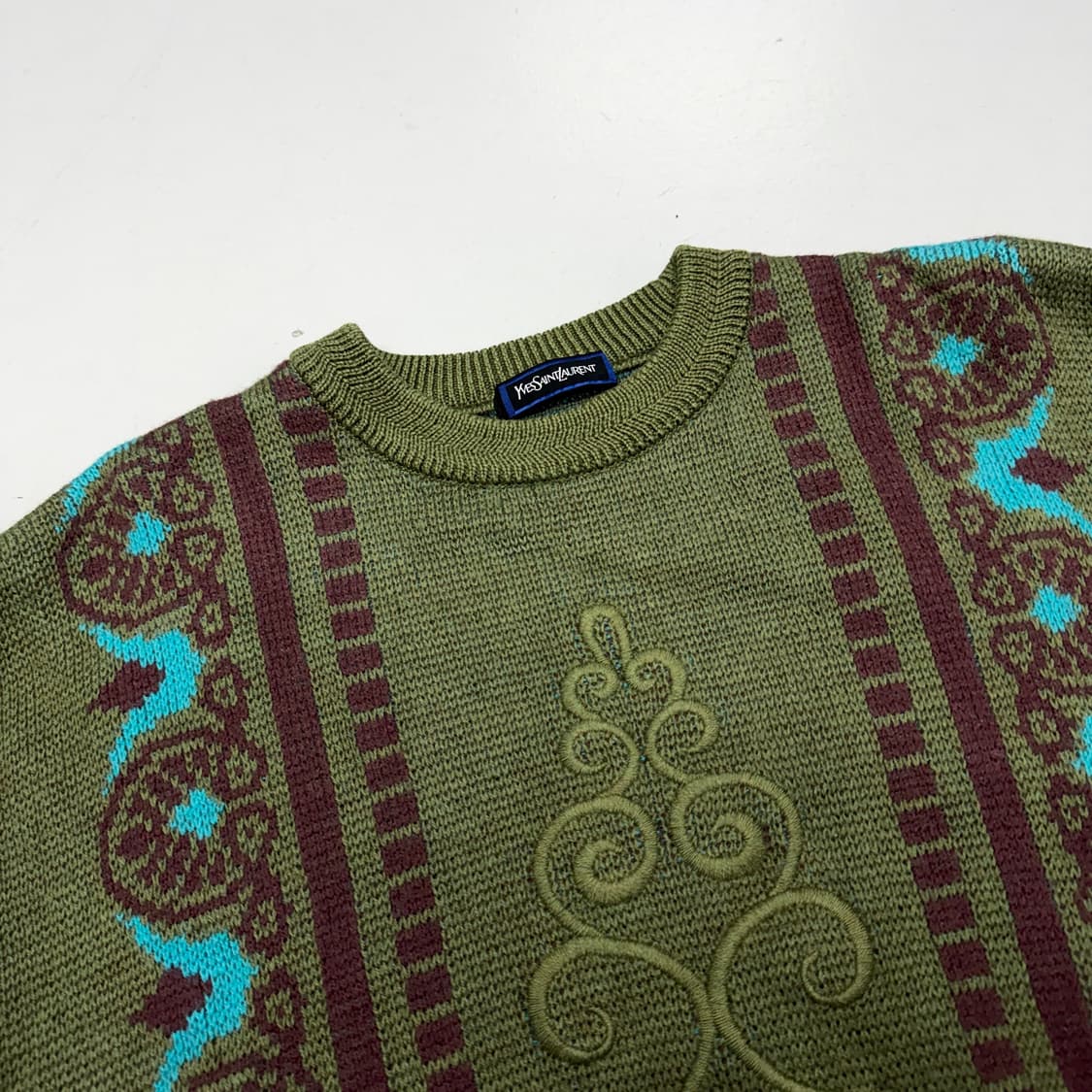 입생로랑 90s 제팬 에스닉 니트  상품이미지3