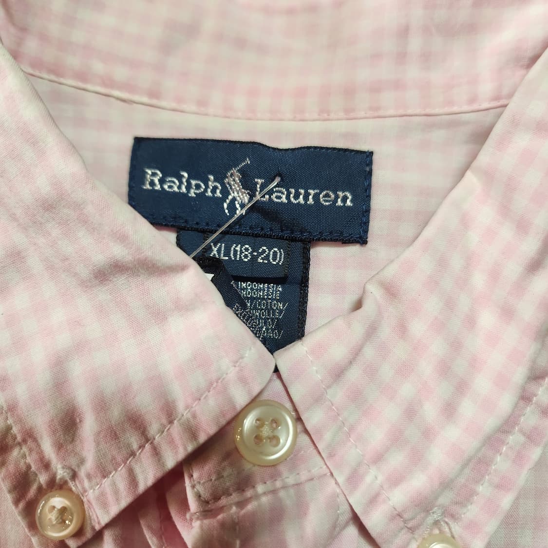 폴로 랄프로렌 잔체크 셔츠 상품이미지3