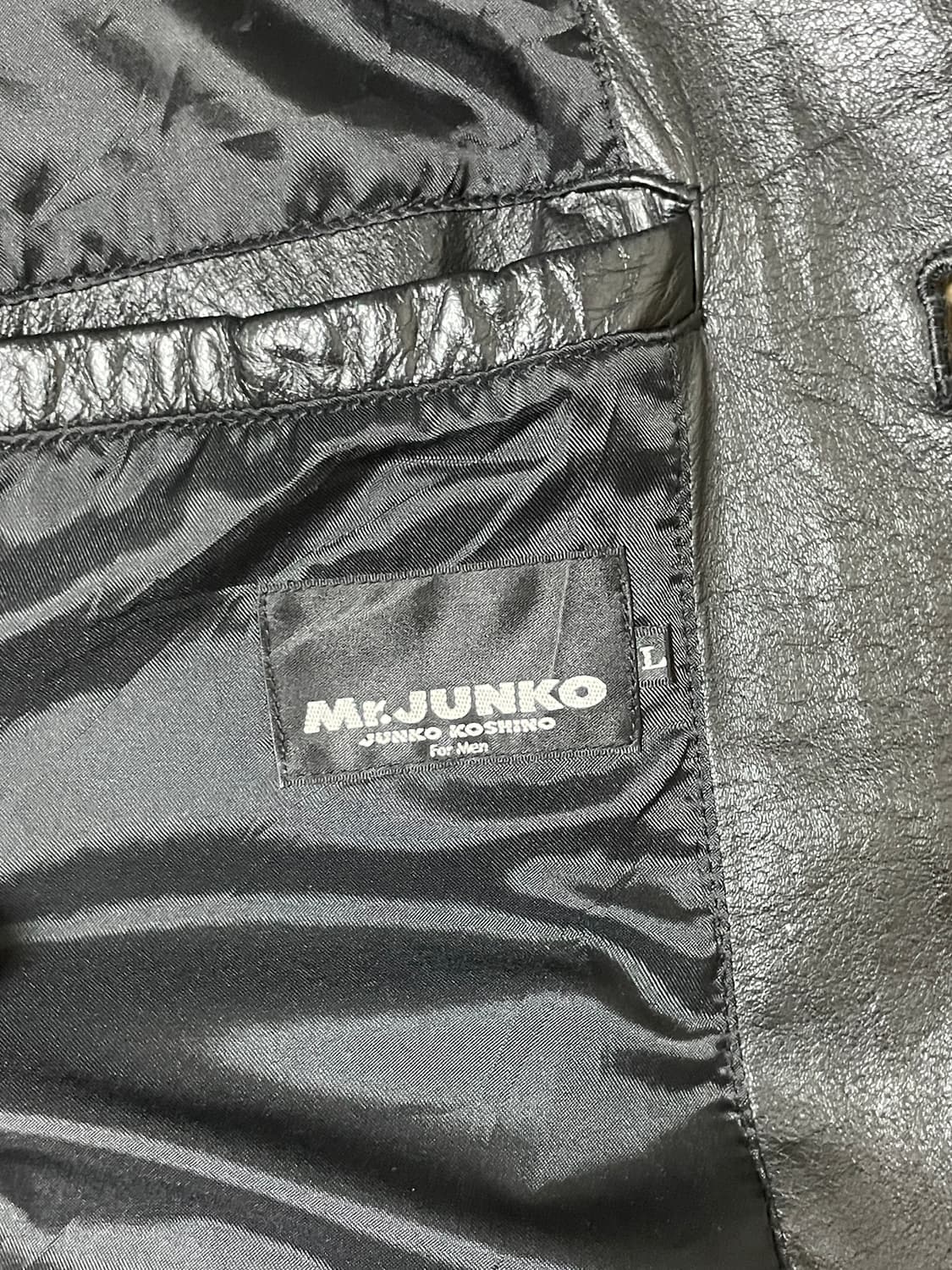 L) junko koshino leather carcoat 상품이미지3